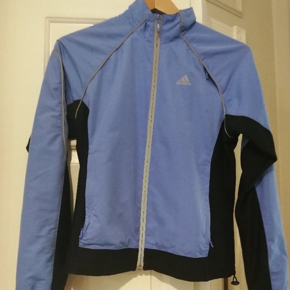Adidas Women's Climate Blue and Black Jacket , size Small - Picture 1 of 9